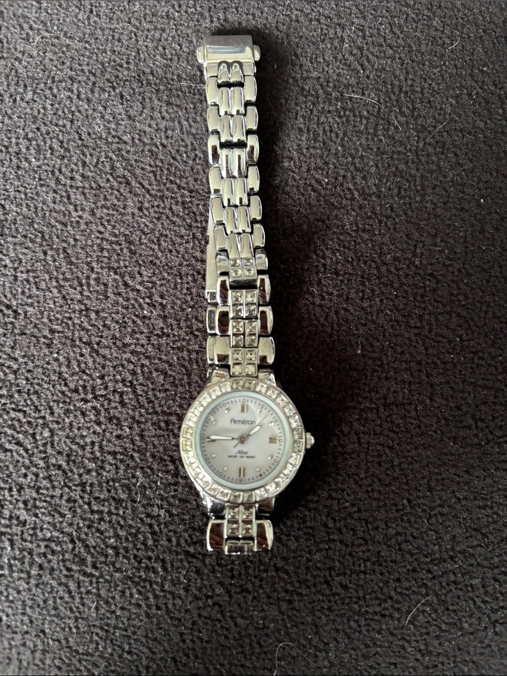 Armitron Silver Crystal Accent Bracelet Watch